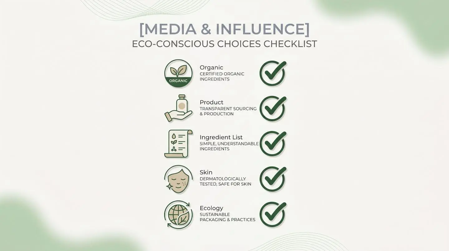 Checklist visuelle des critères de choix pour un cosmétique solide bio